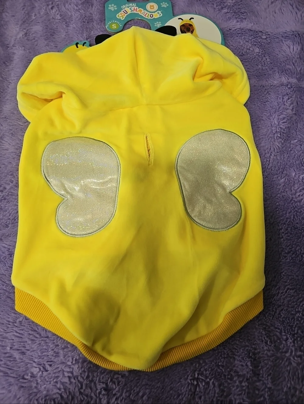 Original Squishmallows  Sunny the bee Pet‎ Hoodie Costume/Sweater Small